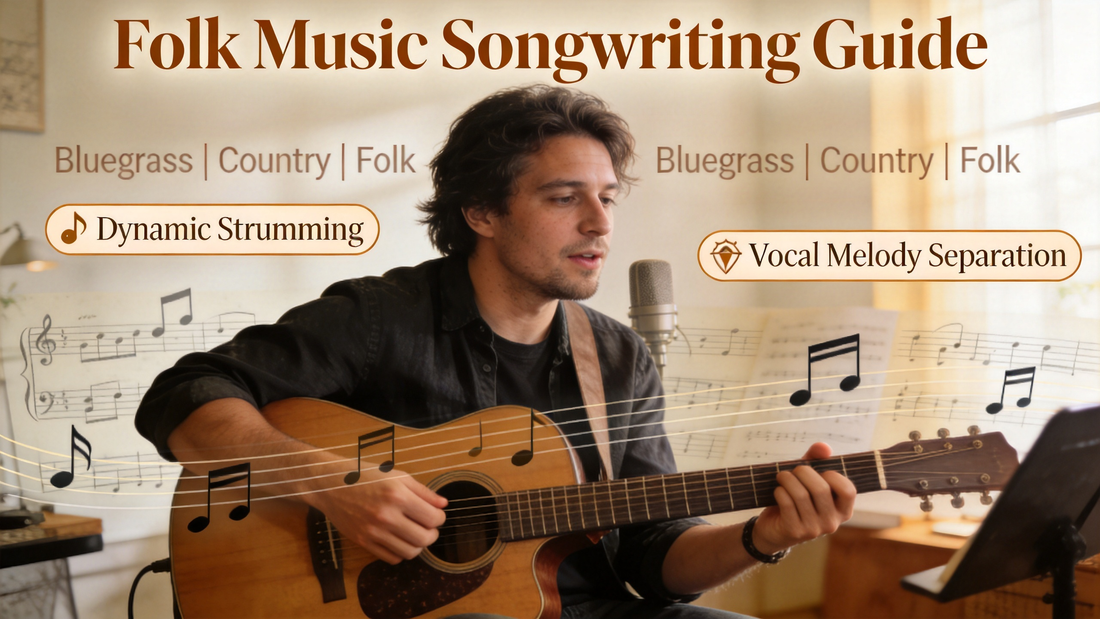 How to Develop Dynamic Acoustic Guitar Strumming Patterns for Folk Song Arrangements (Without Cluttering Vocal Melodies)