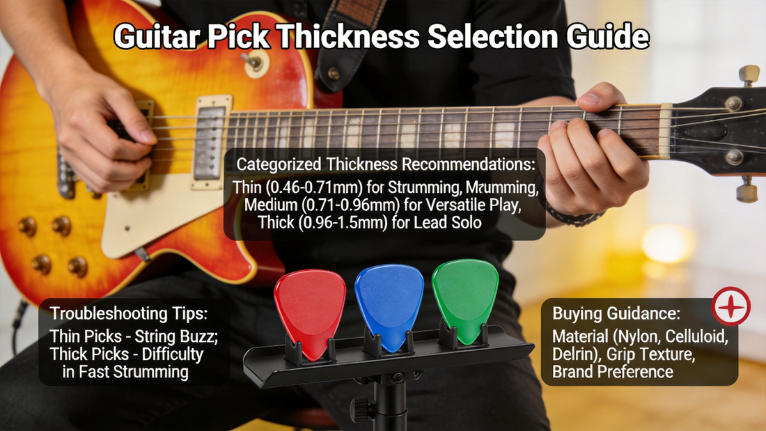 How to Select the Right Guitar Pick Thickness for Versatile Electric Guitar Rhythm Strumming and Lead Soloing