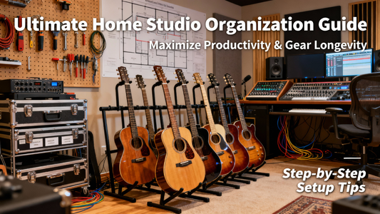 How to Organize Guitars for a Home Recording Studio