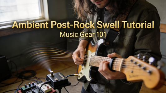 How to Use a Volume Pedal on Electric Guitar to Create Smooth, Gradual Swell Effects for Ambient Post-Rock Rhythm Parts