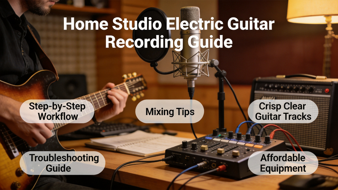 How to Record Crisp, Clear Electric Guitar Tracks for Home Studio Demos on a Tight Budget
