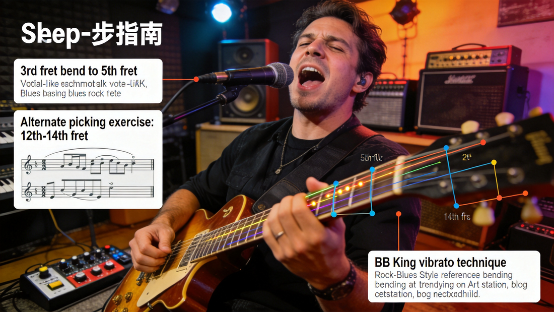 The Ultimate Guide to Precise Electric Guitar String Bending for Emotive Vocal-Like Rock & Blues Solos