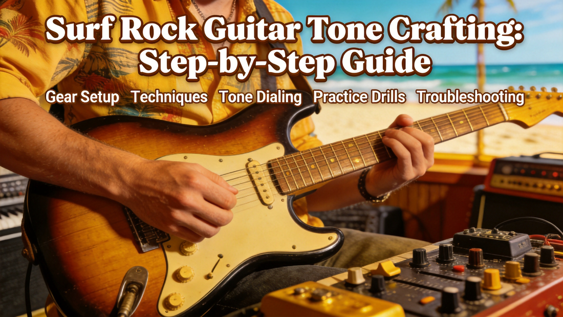 How to Craft an Authentic Surf Rock Guitar Tone on Electric Guitar for Beginners & Intermediates