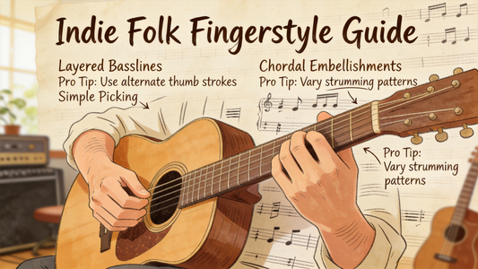 How to Build Dynamic, Layered Indie Folk Basslines Using Simple Fingerstyle and Light Chordal Embellishments