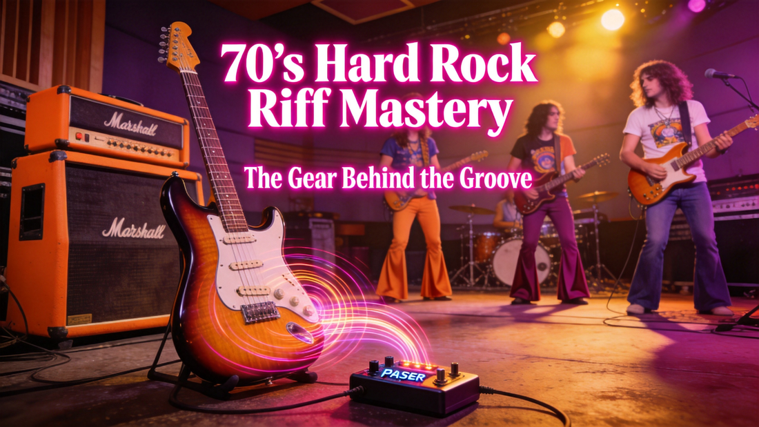 70s Hard Rock Rhythm Guitar: How to Use a Phaser Pedal on Electric Guitar for Swirling Texture Without Overpowering Core Riffs