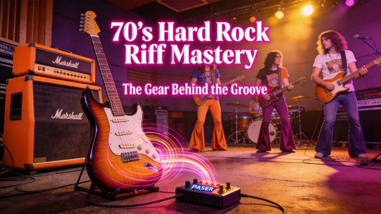 70s Hard Rock Rhythm Guitar: How to Use a Phaser Pedal on Electric Guitar for Swirling Texture Without Overpowering Core Riffs