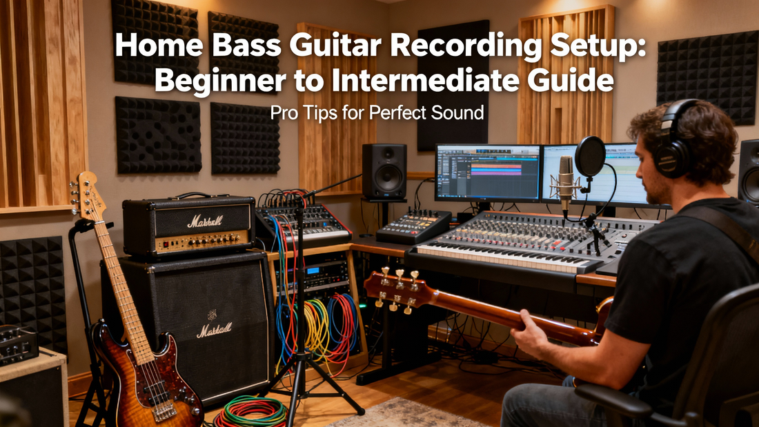 How to Set Up a Home Recording Space for Bass Guitar: Acoustics, Gear & Workflow