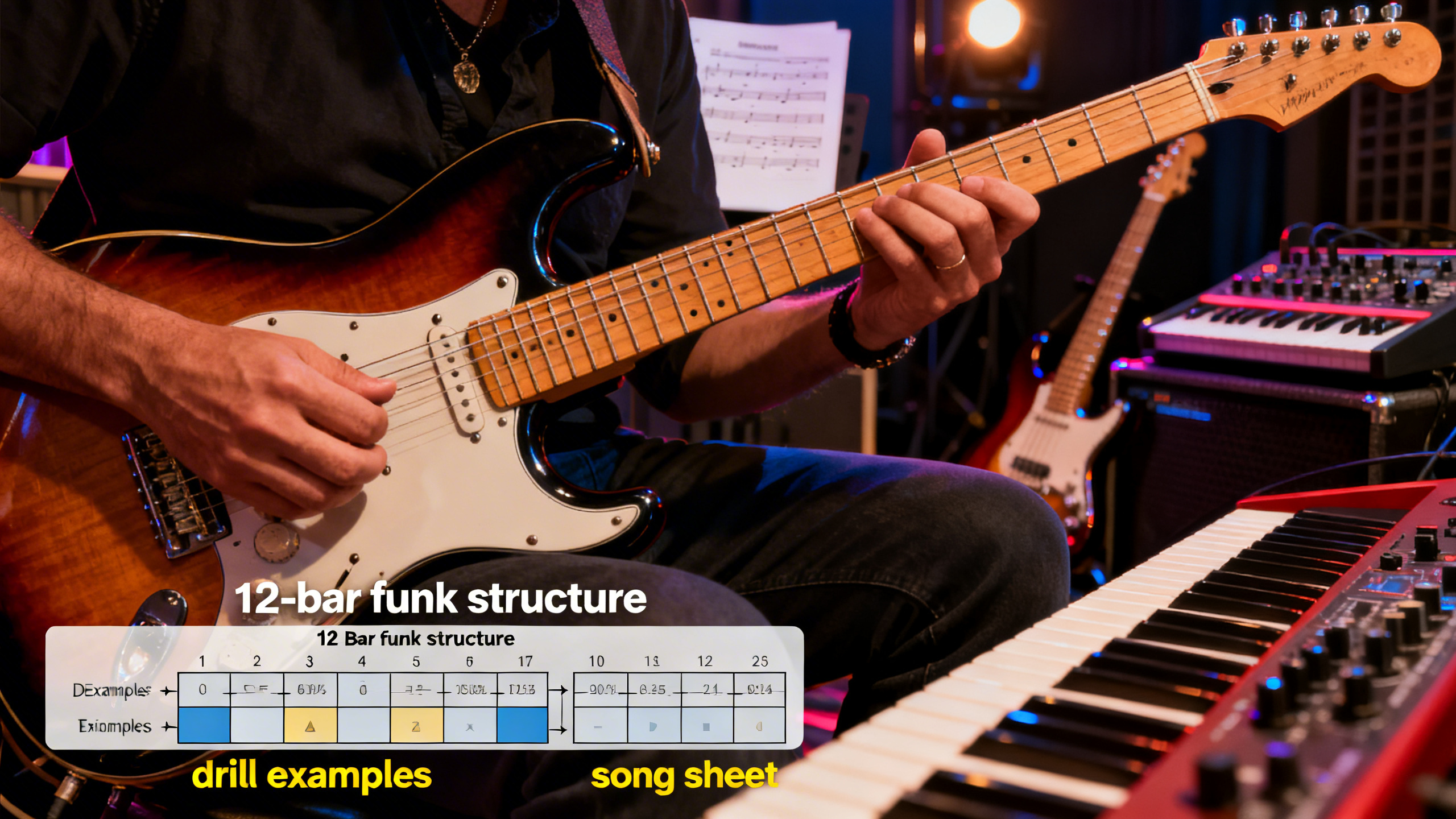 How to Create a Funk Guitar Rhythm on an Electric Guitar – ClefArc