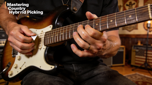 How to Use Hybrid Picking on Electric Guitar to Boost Fluidity & Dynamic Range in Country Lead Phrases