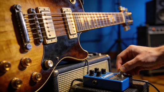 How to Use a Compressor Pedal for Funk Electric Guitar Rhythm Parts: Fix Volume Inconsistencies & Add Subtle Sustain Without Squashing Natural Dynamics