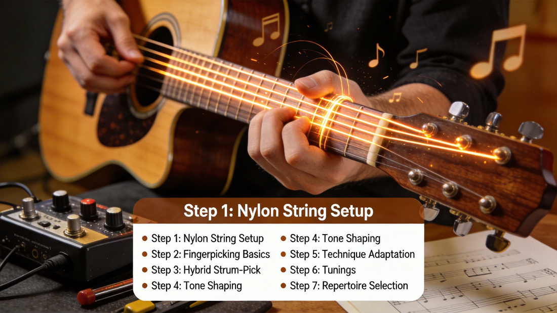 How to Create Classical Guitar-Inspired Melodies on an Electric Guitar (7-Step Guide)