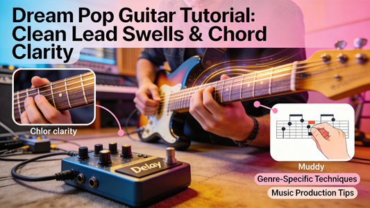 How to Create Spacious Dream Pop Lead Swells With an Electric Guitar Delay Pedal Without Muddying Your Chords