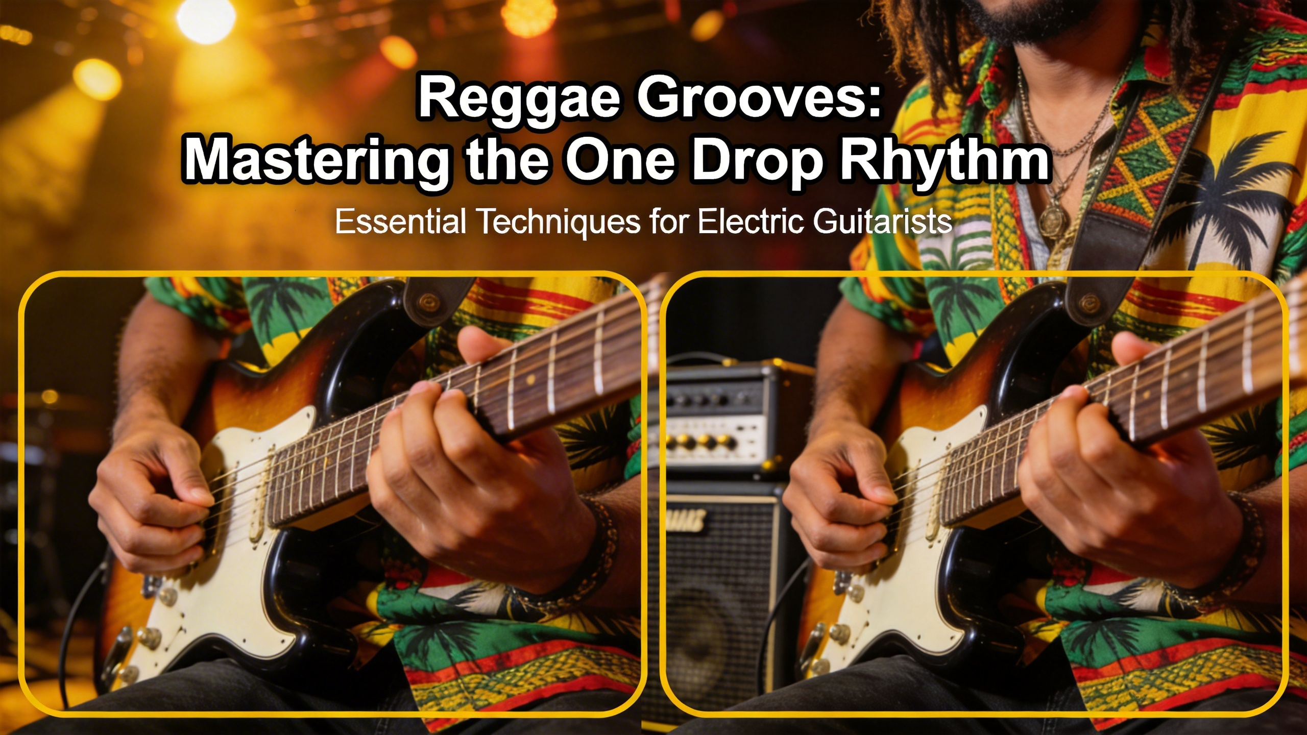 How to Create a Reggae Guitar Rhythm on an Electric Guitar - Complete ...