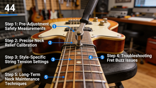 How to Adjust Your Electric Guitar’s Truss Rod: Fix Uneven Fret Buzz & Maintain Stable Neck Relief for Any Playing Style