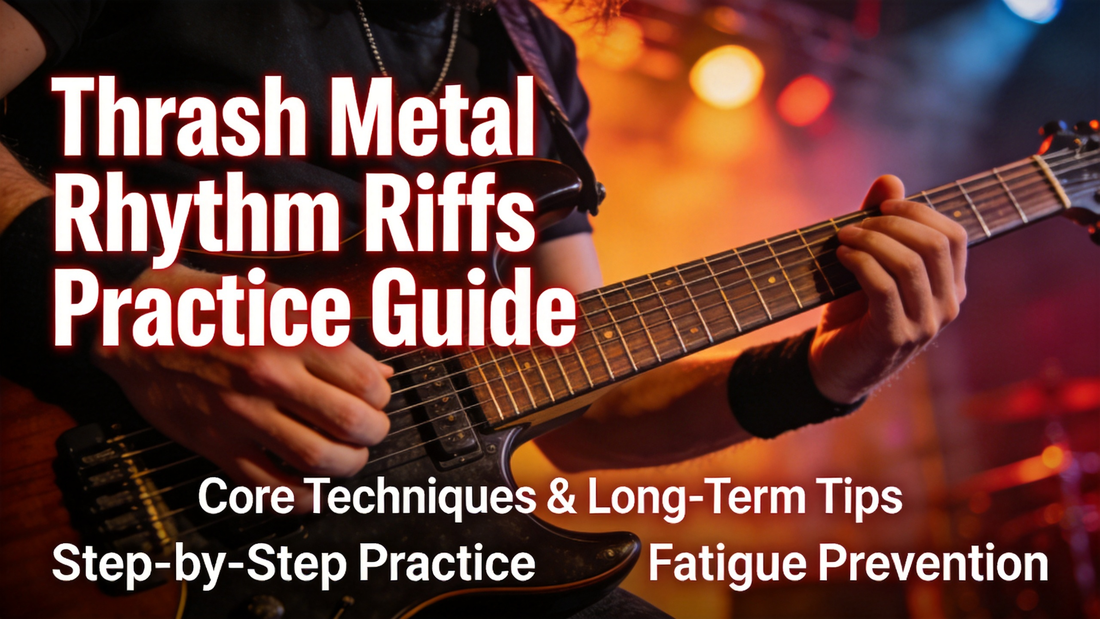 How to Practice Clean, Consistent Alternate Picking on Electric Guitar for Thrash Metal Rhythm Riffs Without Picking Hand Fatigue