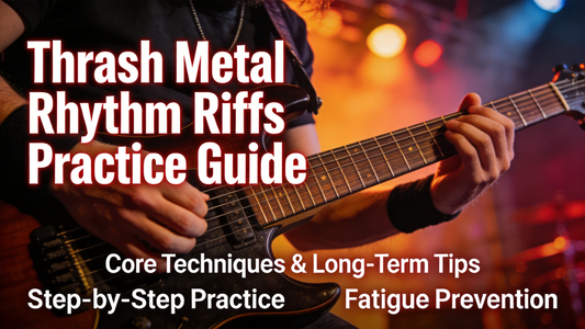 How to Practice Clean, Consistent Alternate Picking on Electric Guitar for Thrash Metal Rhythm Riffs Without Picking Hand Fatigue