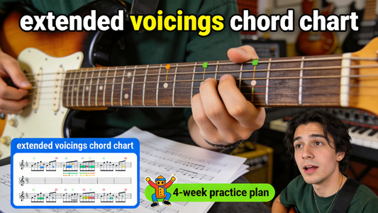 How to Expand Your Electric Guitar Chord Vocabulary With Extended Voicings for Indie & Alternative Tracks