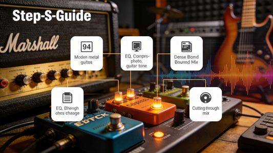 How to Dial in a Tight, Focused Distorted Modern Metal Rhythm Guitar Tone That Cuts Through Dense Band Mixes Without Harsh or Tinny Sound