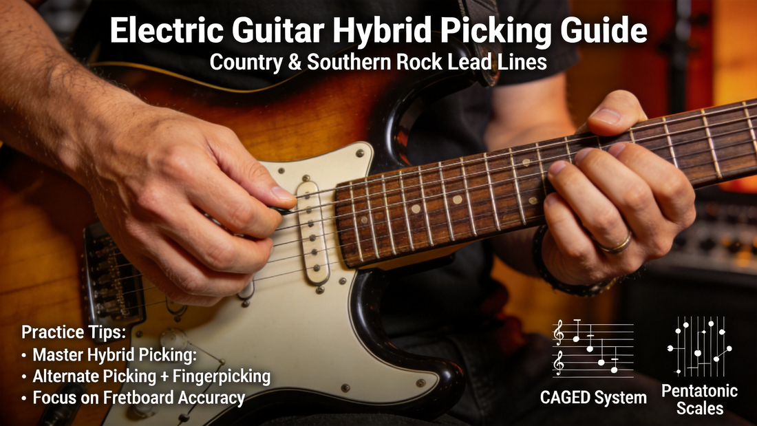 How to Master Hybrid Picking on Electric Guitar for Dynamic, Versatile Country & Southern Rock Lead Lines