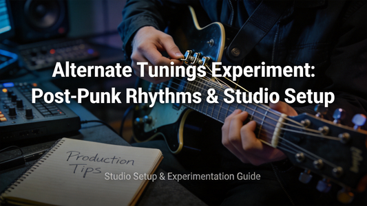 How to Experiment With Alternate Electric Guitar Tunings to Craft Unique Atmospheric Post-Punk Rhythm Textures