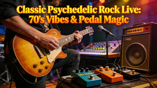 How to Use a Uni-Vibe Pedal on Electric Guitar for Classic Psychedelic Rock Rhythm Parts (Without Overshadowing Live Vocal Leads)
