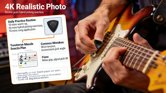 How to Practice Hybrid Picking on Electric Guitar for Country-Influenced Modern Pop Rock Leads Without Ruining Your Plectrum Muscle Memory