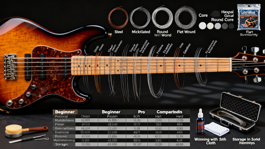 How to Choose the Right Bass Guitar Strings: A Complete Guide to Gauges, Materials & Sounds