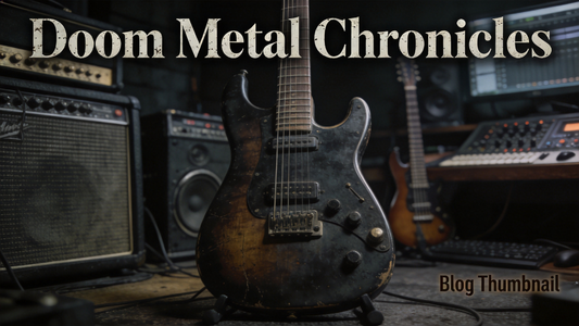 How to Add Haunting Atmospheric Texture to Doom Metal Rhythm Riffs With Open String Drone Electric Guitar Techniques
