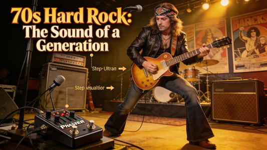 How to Use a Phaser Pedal on Electric Guitar for Authentic 70s Hard Rock Rhythm Riffs