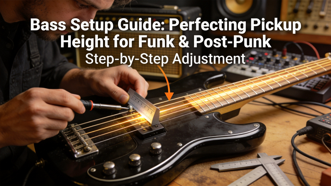 How to Adjust Your Electric Bass Pickup Height to Balance Low-End Punch & String Clarity for Funk and Post-Punk