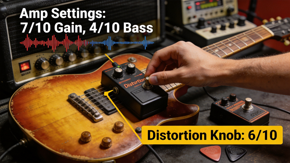 How to Use a Distortion Pedal to Shape Balanced, Responsive Crunch Tones for Classic Punk Rhythm Electric Guitar