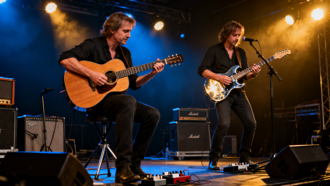 How to Blend Acoustic and Electric Guitar Sounds in a Live Performance