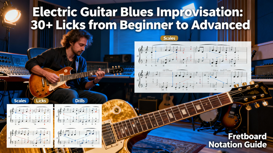 How to Improvise Blues Licks on Electric Guitar: A Complete Guide to Master 30+ Scales, Patterns, and Techniques