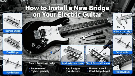 How to Install a New Bridge on Your Electric Guitar