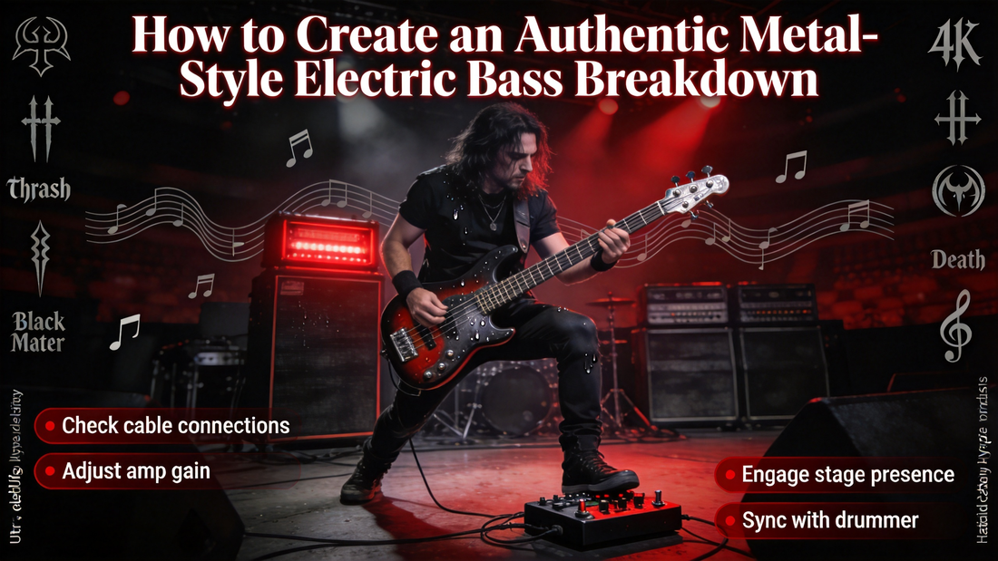 How to Create an Authentic Metal-Style Electric Bass Breakdown