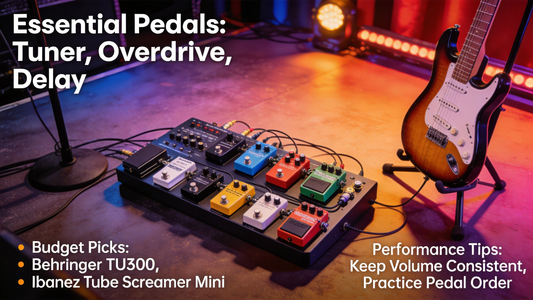 How to Build a Compact, Versatile Beginner Electric Guitar Pedalboard Under $200 for Live Open Mic Performances