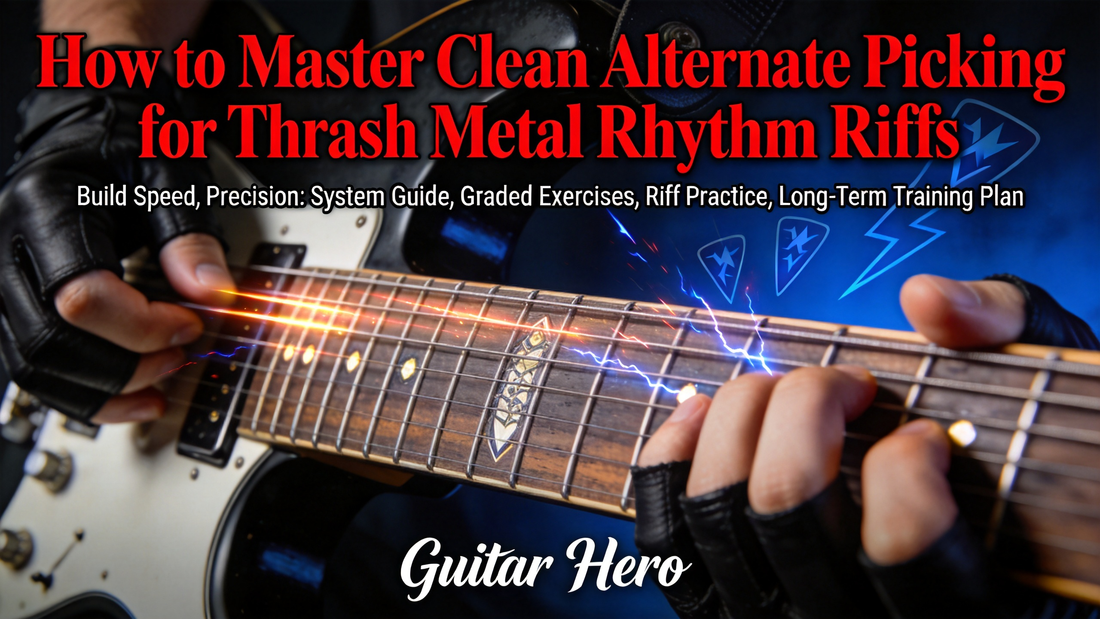 How to Master Clean Alternate Picking for Thrash Metal Rhythm Riffs: Build Speed & Precision