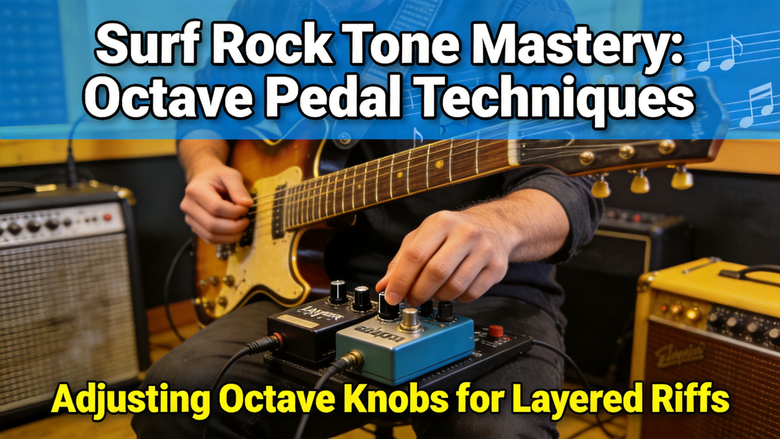 How to Add Thick, Layered Depth to Surf Rock Lead Riffs With an Octave Pedal (Without Muddying Your Bright, Crisp Core Tone)