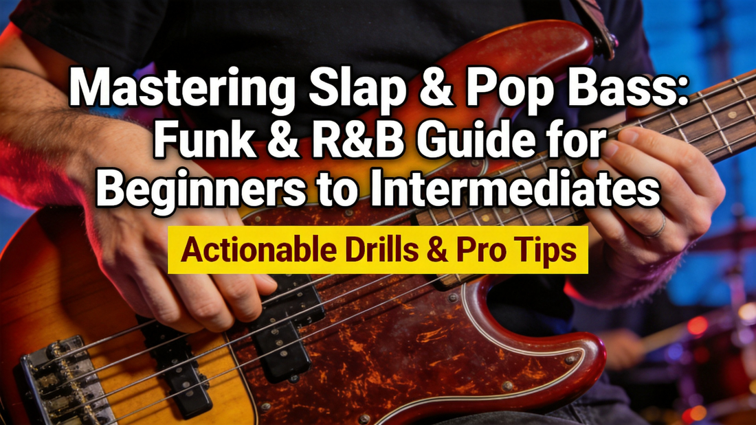 Mastering Slap & Pop Bass Techniques: Crisp, Percussive Funk & R&B Lines for Beginner to Intermediate Bass Players