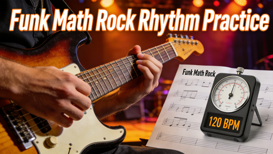 How to Practice Clean Alternate Picking on Electric Guitar for Consistent, Even Speed in Funk & Math Rock Rhythm Parts