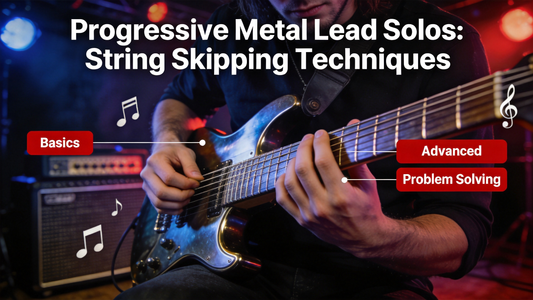 How to Practice String Skipping Techniques for Progressive Metal Electric Guitar Lead Solos