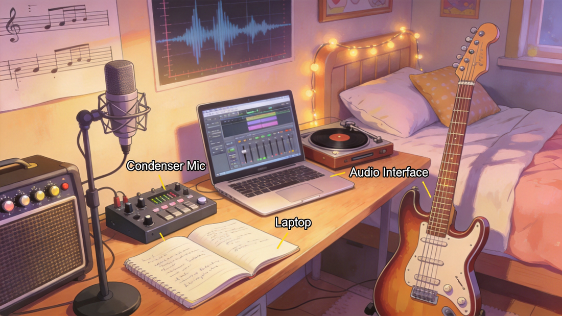 How to Craft Warm, Lo-fi Inspired Electric Guitar Tones for Budget Bedroom Pop Home Recordings