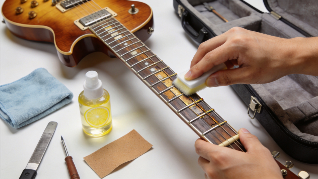 How to Clean and Maintain Your Electric Guitar Fretboard (Complete Guide)