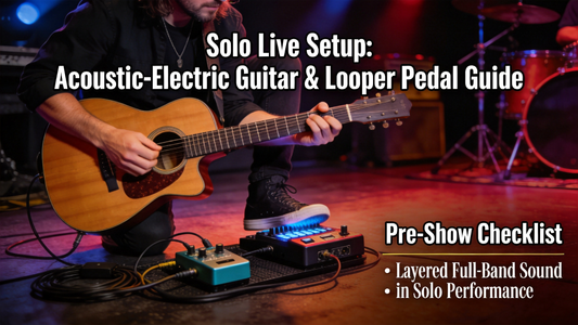 How to Use a Looper Pedal to Build Layered Full-Band Electric Guitar Arrangements for Solo Acoustic-Electric Live Sets