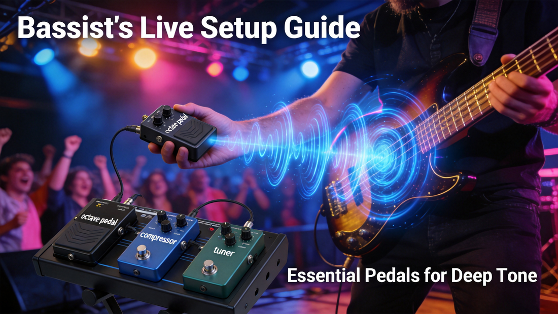 How to Use an Octave Pedal to Add Depth & Thickness to Your Electric Bass Tone for Live Performances