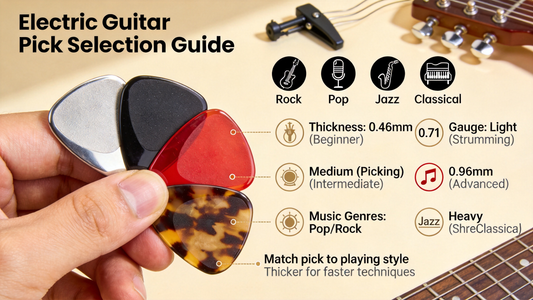How to Choose the Right Electric Guitar Pick Thickness & Gauge for Every Playing Style & Music Genre