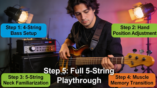 How to Smoothly Transition From 4-String to 5-String Electric Bass Without Losing Your Low-End Muscle Memory