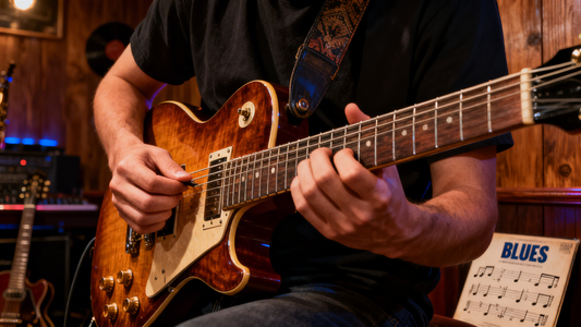 How to Create a Blues Shuffle Rhythm on Electric Guitar